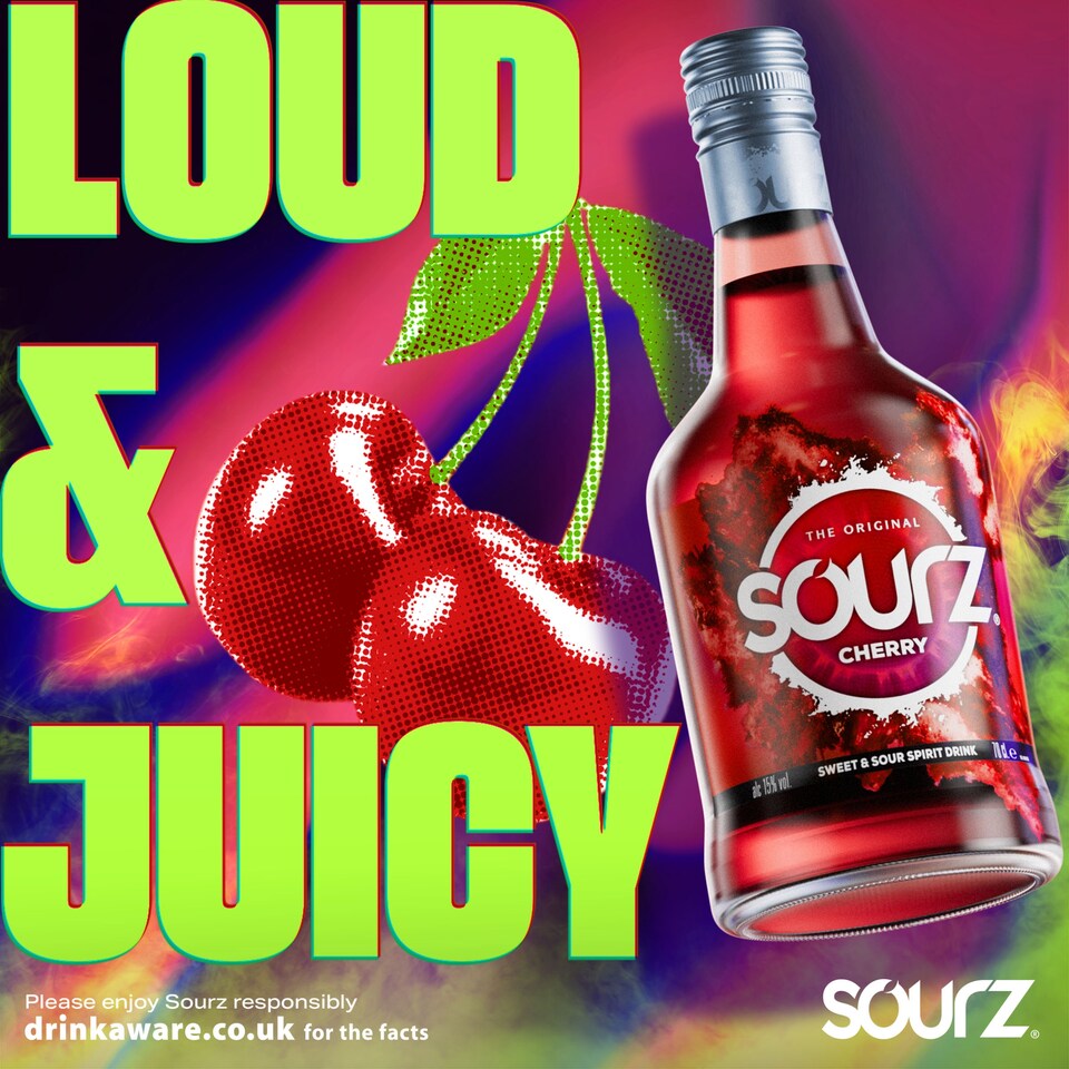 image 1 of Sourz The Original Cherry Sweet & Sour Spirit Drink 70cl