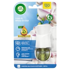 Air Wick Scented Oils Plug-In Diffuser + Refill Linen & White Orchid 19ml