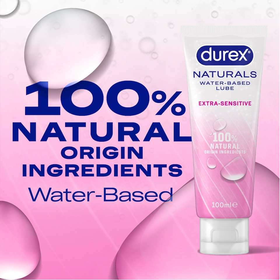 image 1 of Durex Naturals Water Based Extra Sensitive Lubricant Gel 100ml