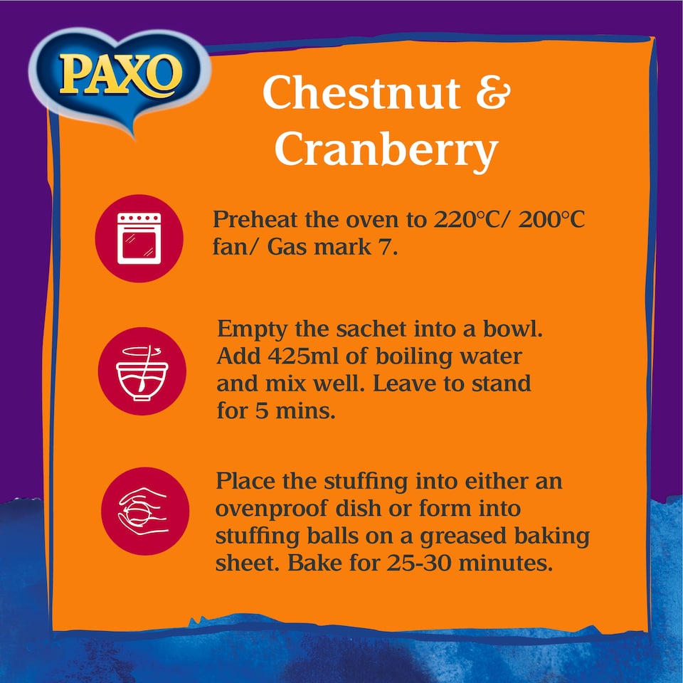 image 1 of Paxo Chestnut & Cranberry Stuffing Mix 170G