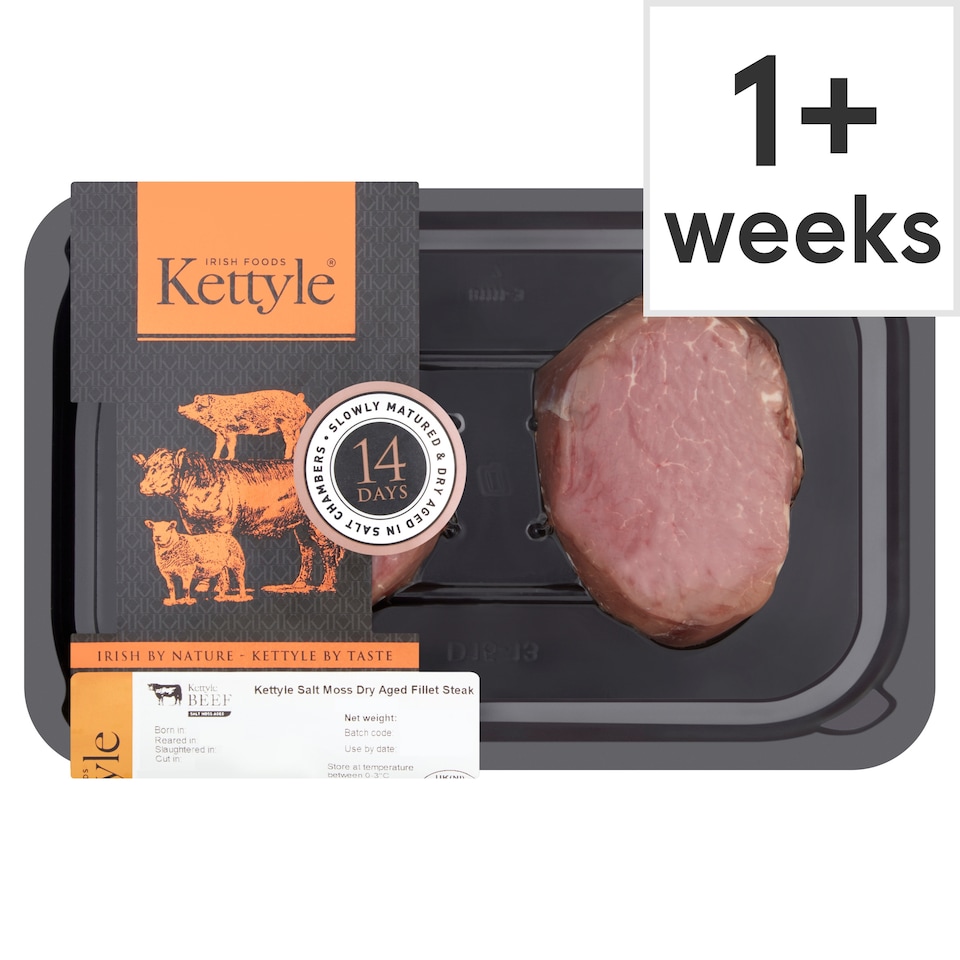 Kettyle Salt Moss Dry Aged Fillet Steak 140g x 2