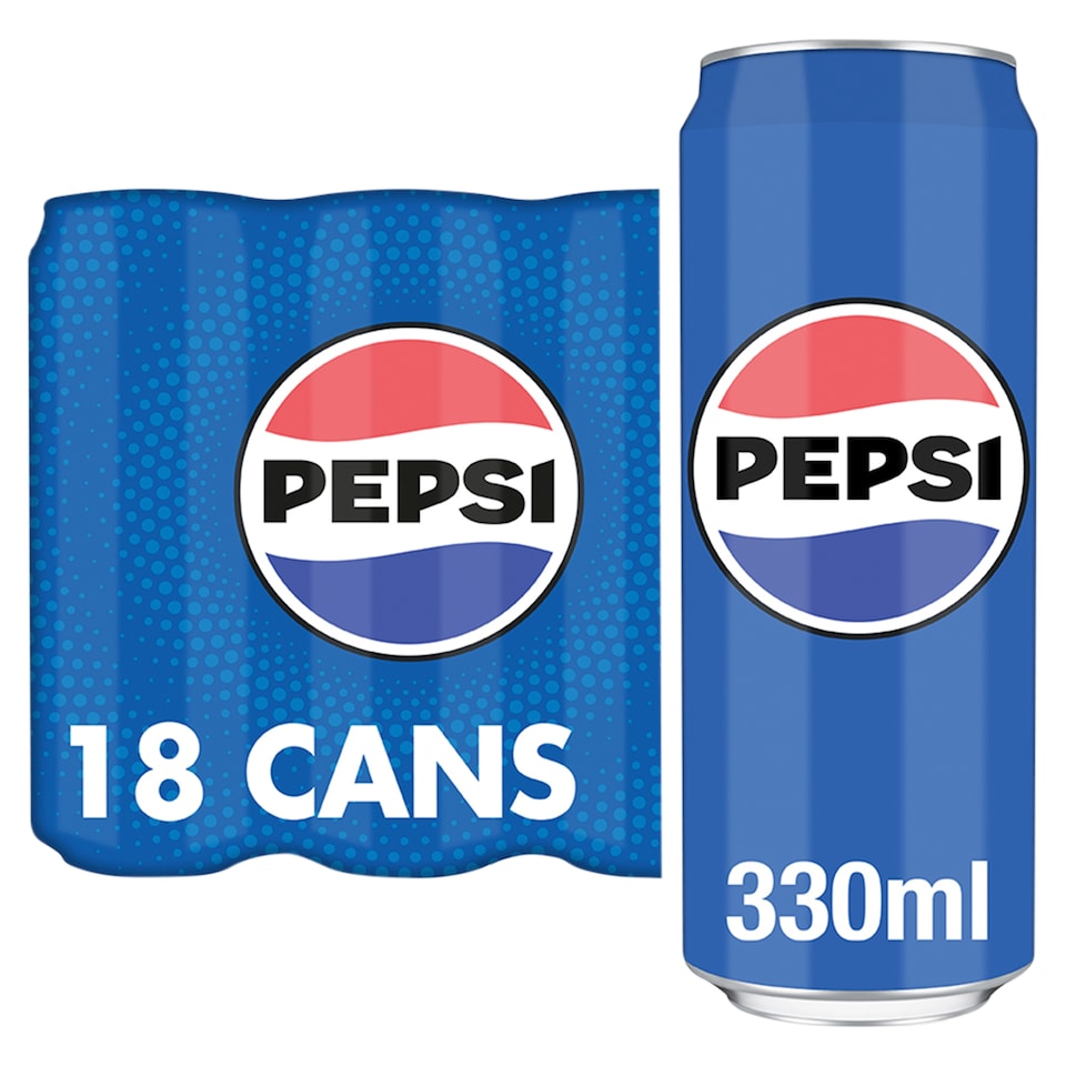 Pepsi Cola Soft Drink 18 x 330ml