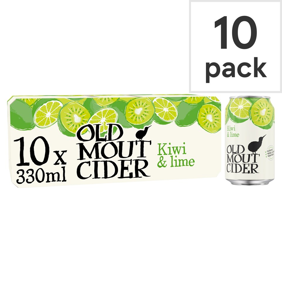 image 1 of Old Mout Kiwi & Lime Cider 10X330ml Can