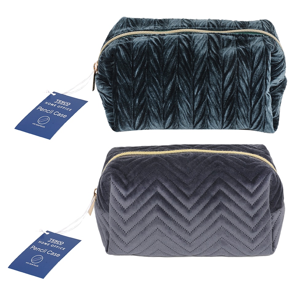 Tesco Chevron grey pencil case
