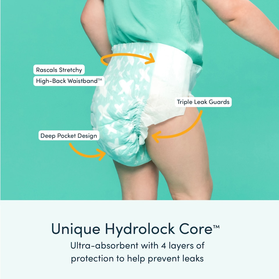image 1 of Rascals Premium Nappies, Size 5 | 58 Jumbo Pack
