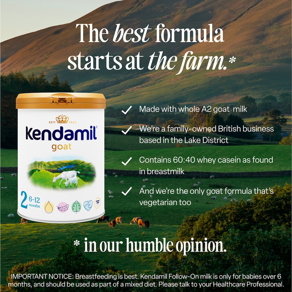 image 1 of Kendamil Goat Follow-On Milk Stage 2 6-12 Months 800g