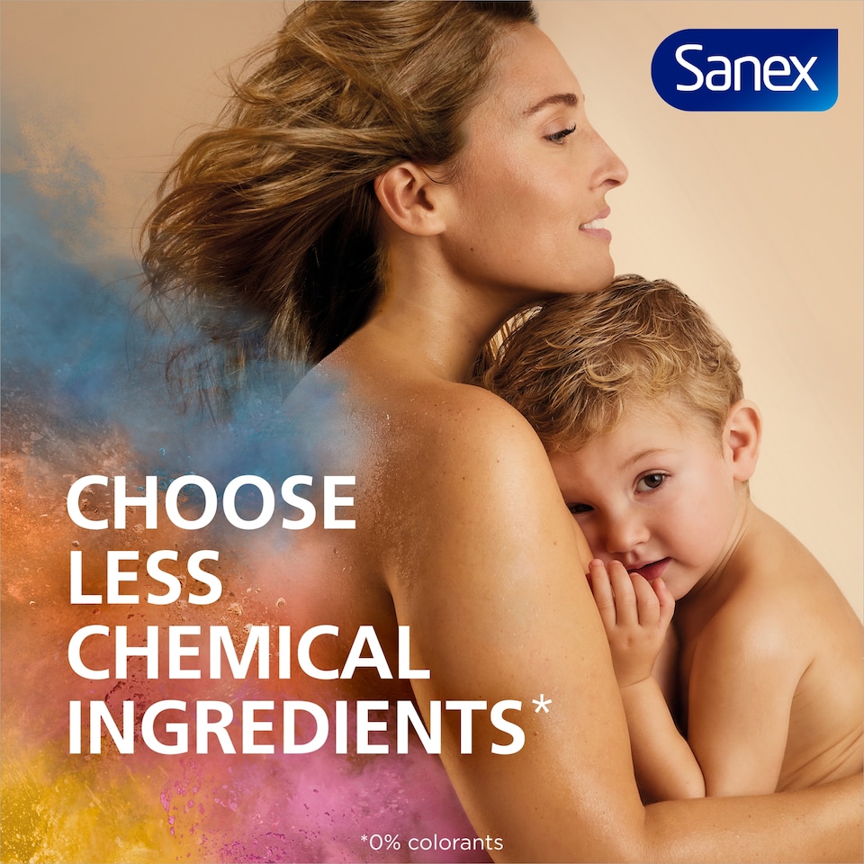 image 1 of Sanex Zero% Baby Hypoallergenic Fragrance Free Bath Wash & Shampoo 450ml