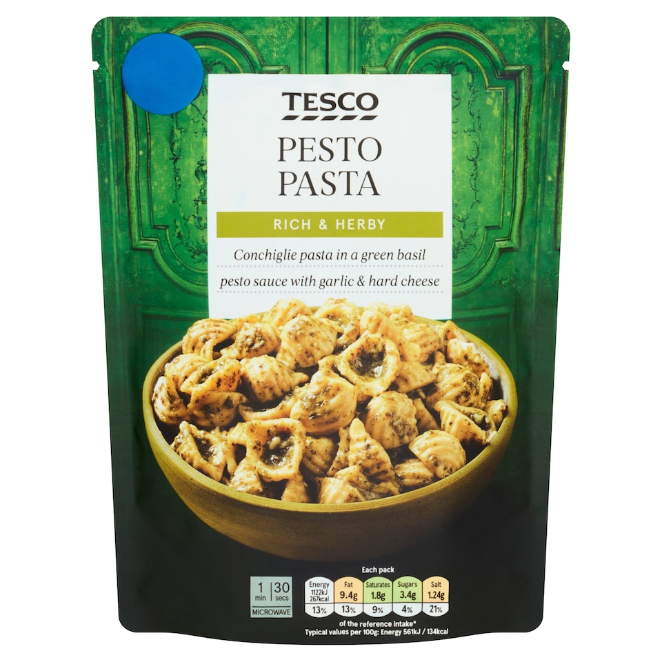 Tesco Pesto Pasta 200G Tesco Groceries