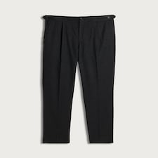 F&F Brushed Tailored Fit Pleated Trousers in Grey