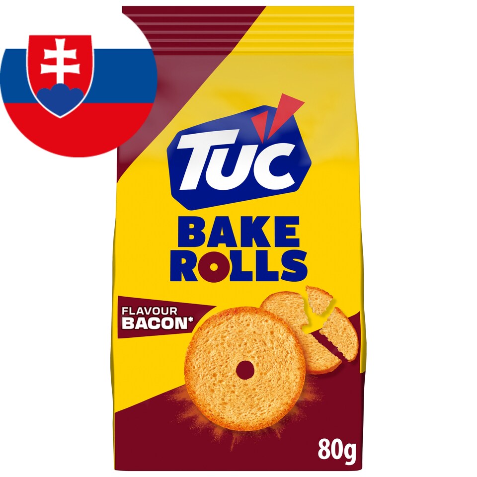 TUC Bake Rolls Slanina Chlebové sucháre balenie 80 g