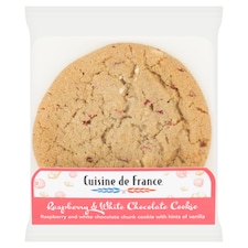 CUISINE DE FRANCE 1PK WHITE CHOCOLATE AND RASPBERRY COOKIE