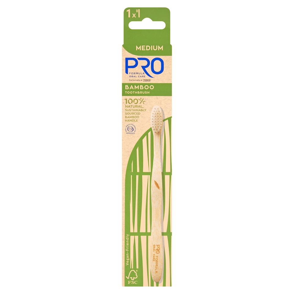 Pro Formula Bamboo Toothbrush Medium