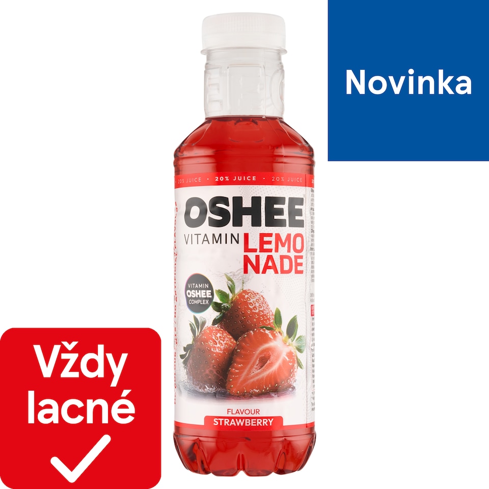 obrázok 1 z Oshee Nesýtený nealkoholický nápoj s jahodovou príchuťou 555 ml