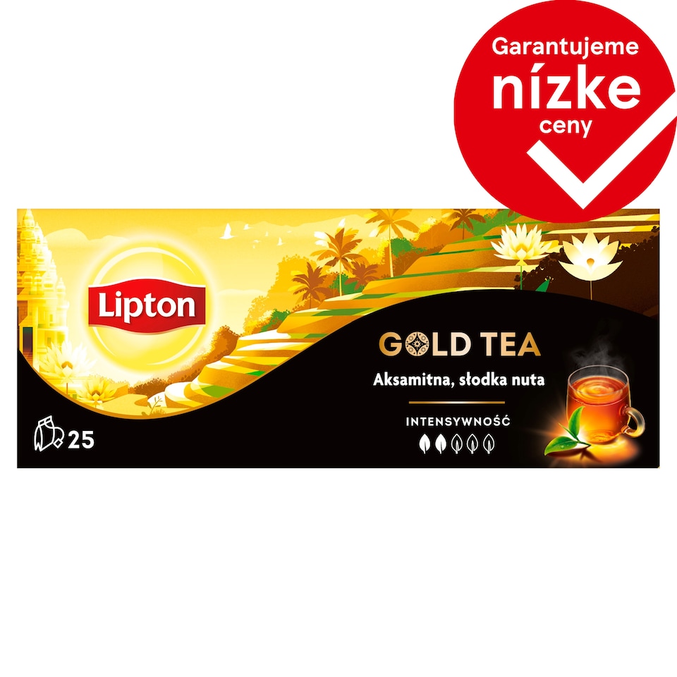 image 1 of Lipton Gold Tea Black Flavored Tea 25 Bags 37.5 g