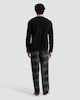 image 3 of F&F Check Print Long Sleeved Pyjama Set in Green
