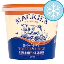 Mackies Indulgent Toffee Fudge Ice Cream 1L
