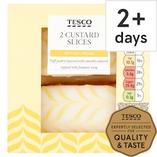 Tesco Custard Slices 2 Pack