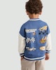 image 3 of Hot Wheels Speed Club Cotton Rich Bomber Jacket in Blue