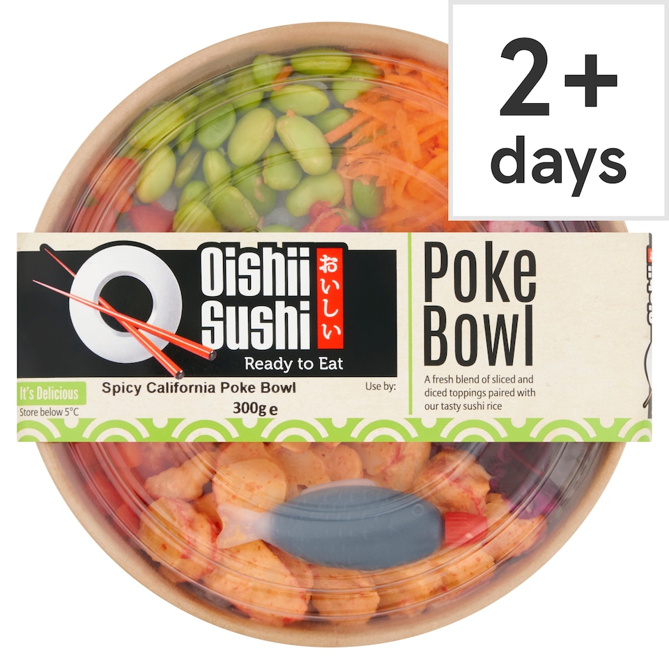 Oishii Sushi Spicy California Poke Bowl 300g