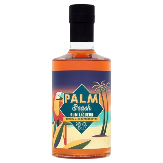 Palm Beach Banana & Butterscotch Rum Liqueur 50Cl Tesco Groceries