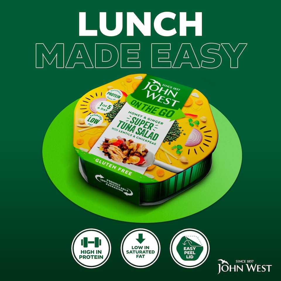 image 1 of John West On The Go Super Tuna Salad - Honey & Ginger 220g