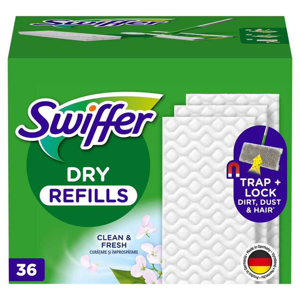 image 1 of Swiffer Náhradné Suché Handričky 36 Zozbierajú, Zachytia A Uzamknú Prach