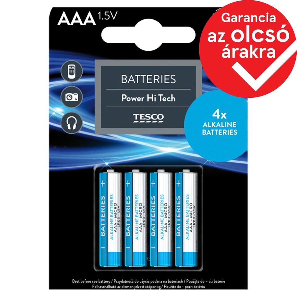 Tesco Hi Tech elem "AAA" 4 db