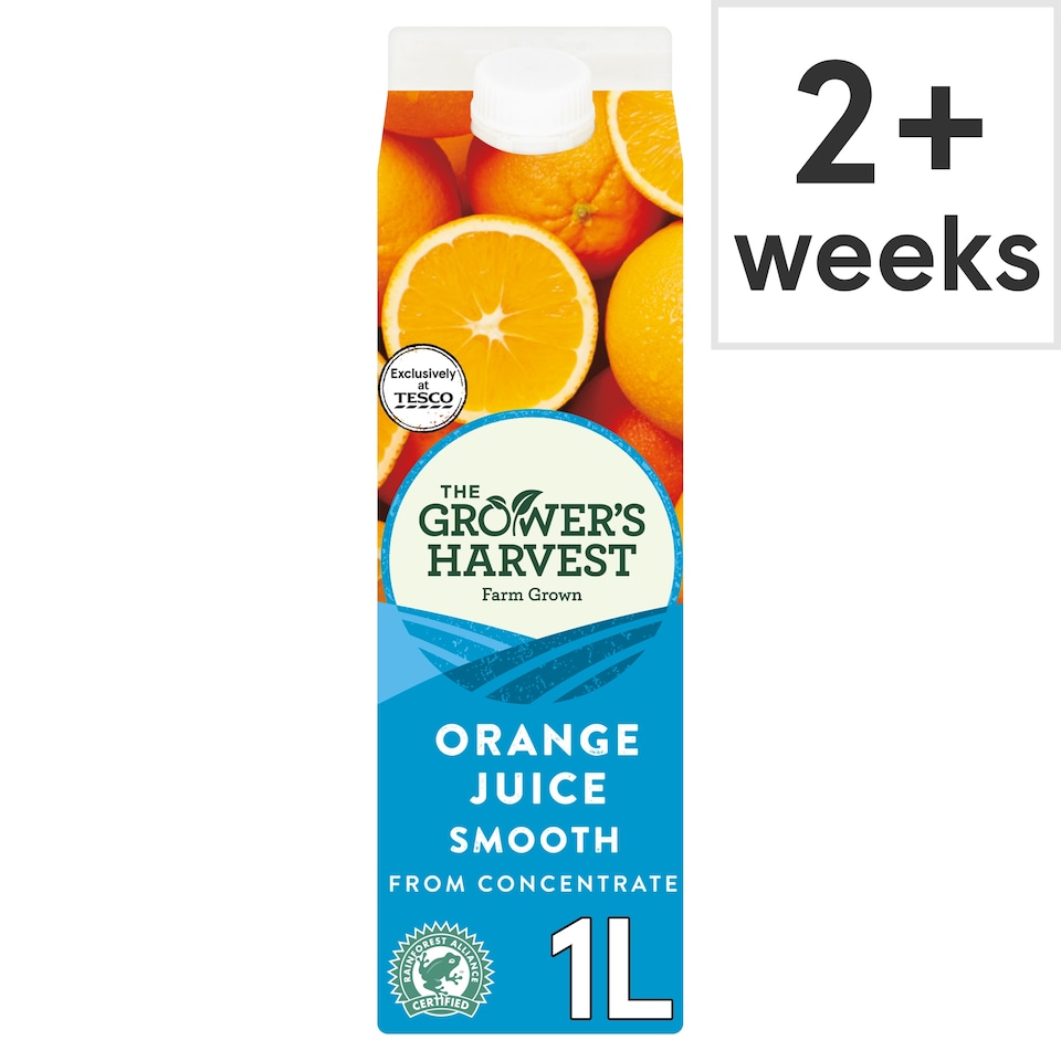 Growers Harvest Orange Juice Smooth 1L