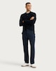 image 1 of F&F Textured Straight Leg Chino Trousers in Navy