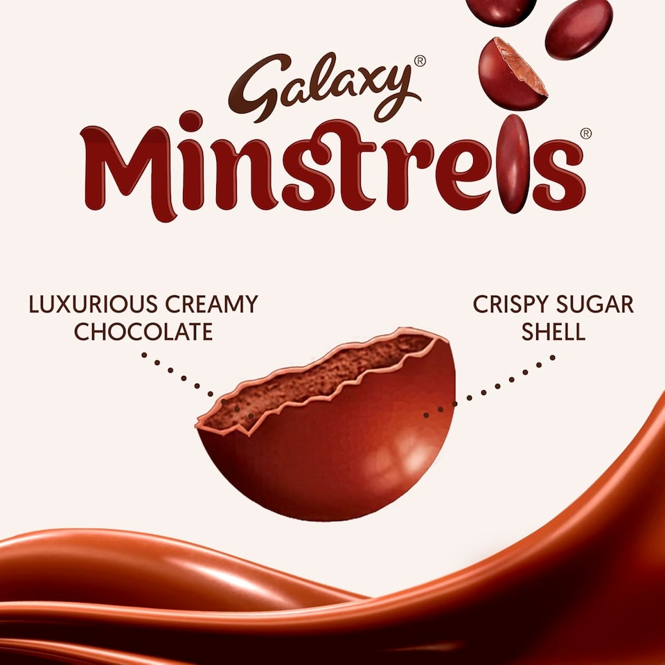 image 1 of Galaxy Milk Chocolate Minstrels Easter Egg 162g