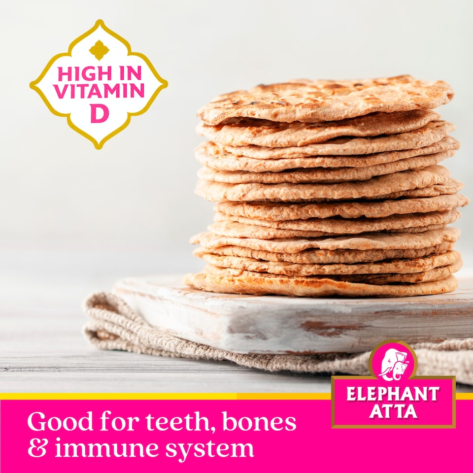 image 1 of Elephant Atta Medium Chapatti Flour with Vitamin D 5kg