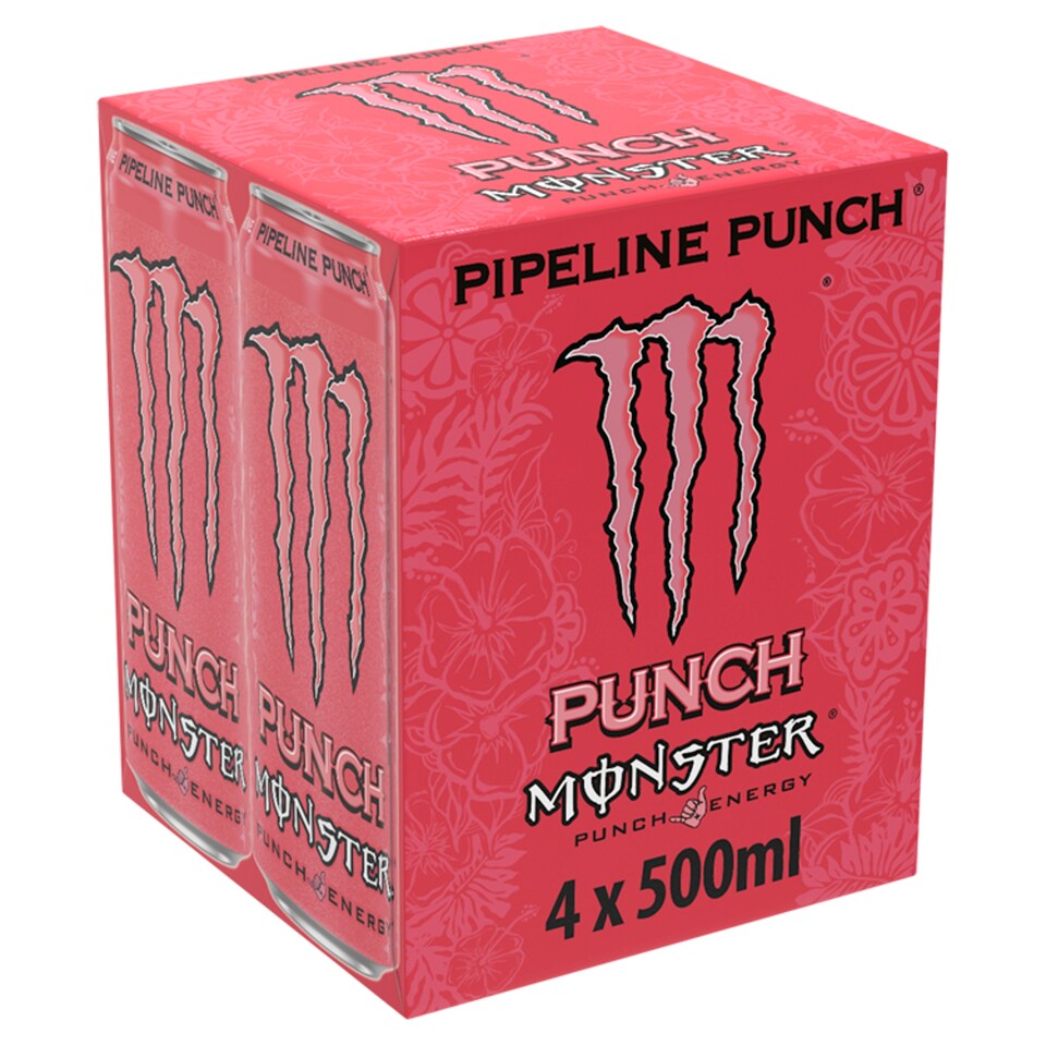 Monster Pipeline Punch Energy Drink 4 x 500ml