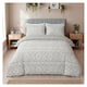 image 1 of Silentnight Supersoft Grey Geo Duvet Cover Set Single