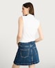 image 4 of F&F Cotton Modal Blend High Neck Sleeveless Top in White