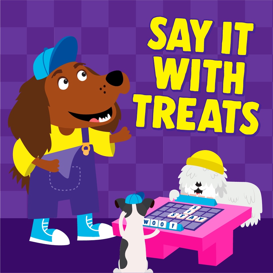 image 1 of Denzel's Letters - Peanut Butter & Banana Dog Treats 90g