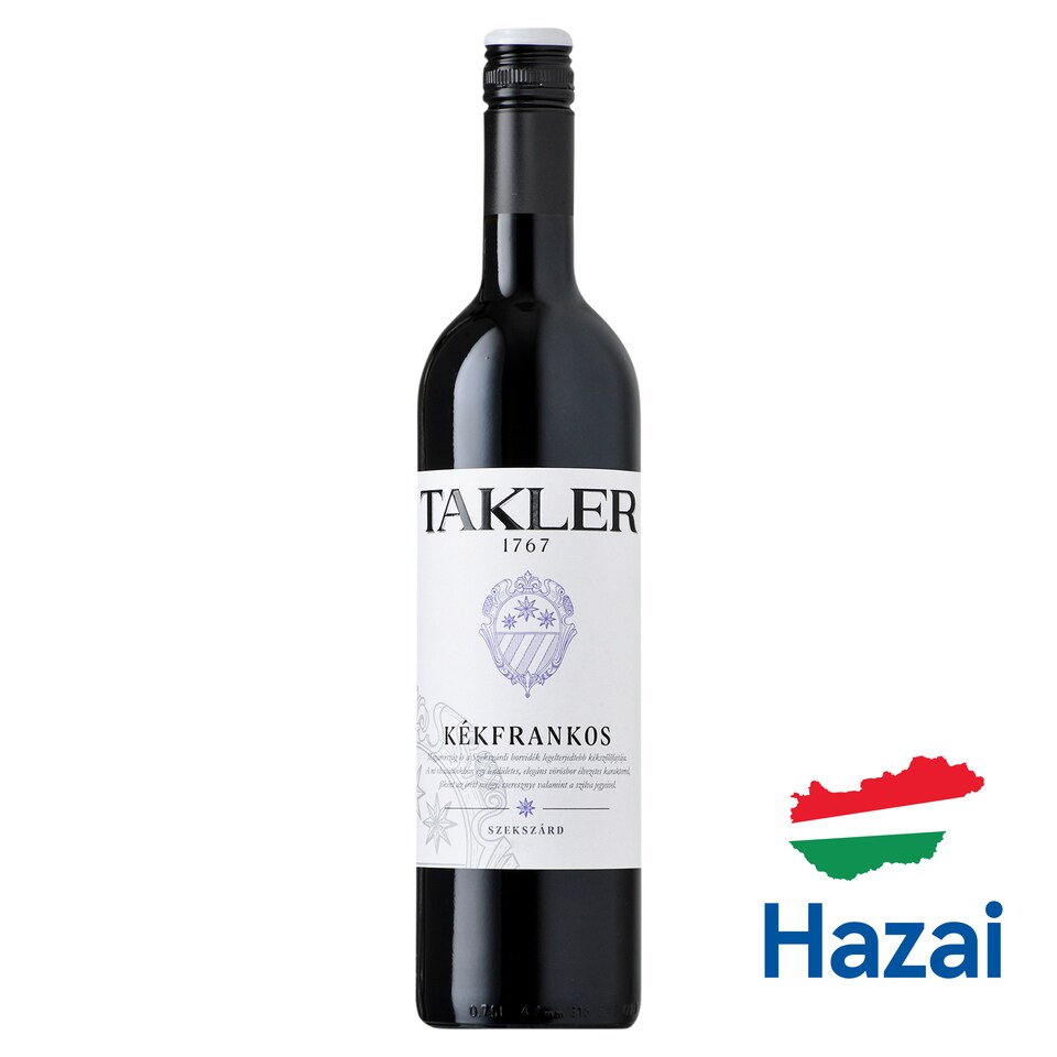 Takler Kékfrankos száraz vörösbor 12% 0,75 l