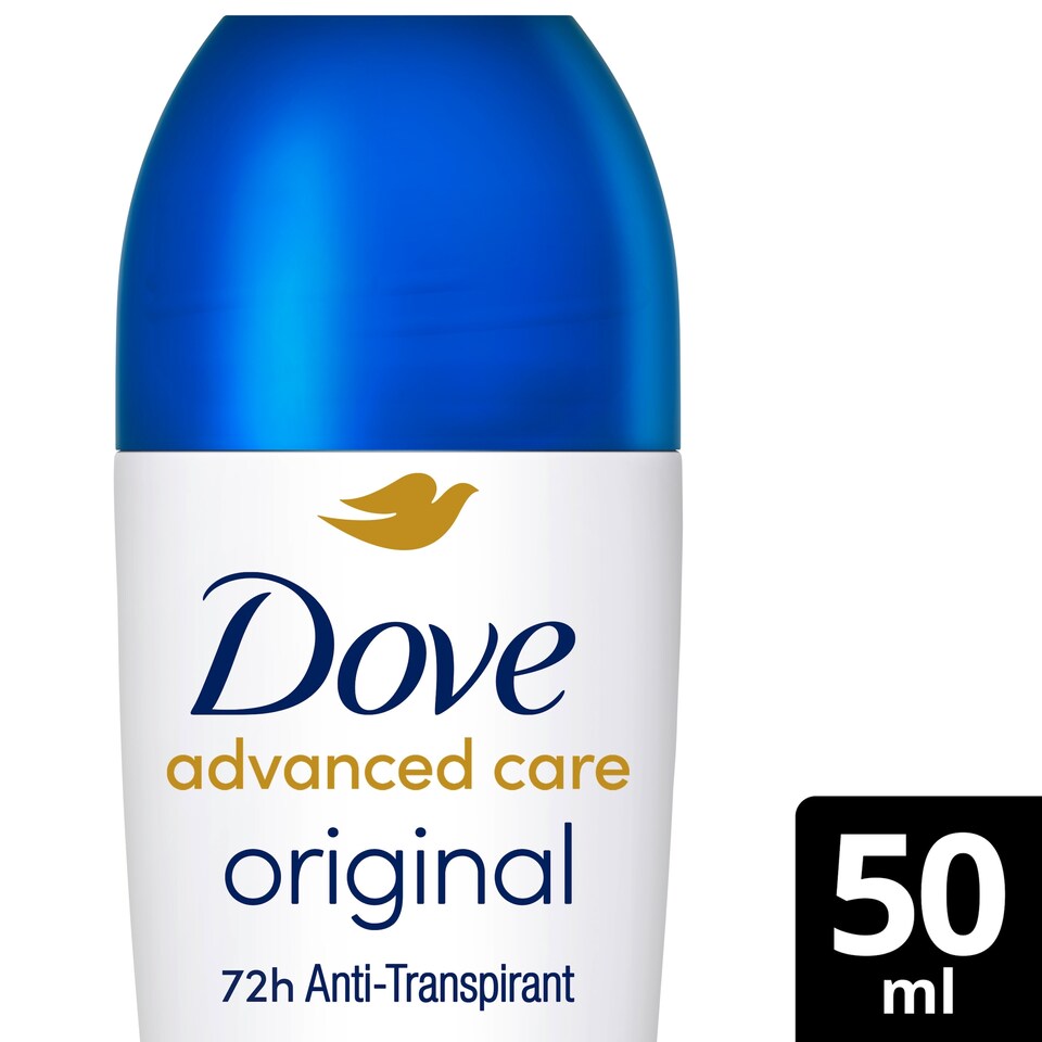 image 1 of Dove Advanced Care Original 72h Roll-On Antiperspirant Deodorant 50ml
