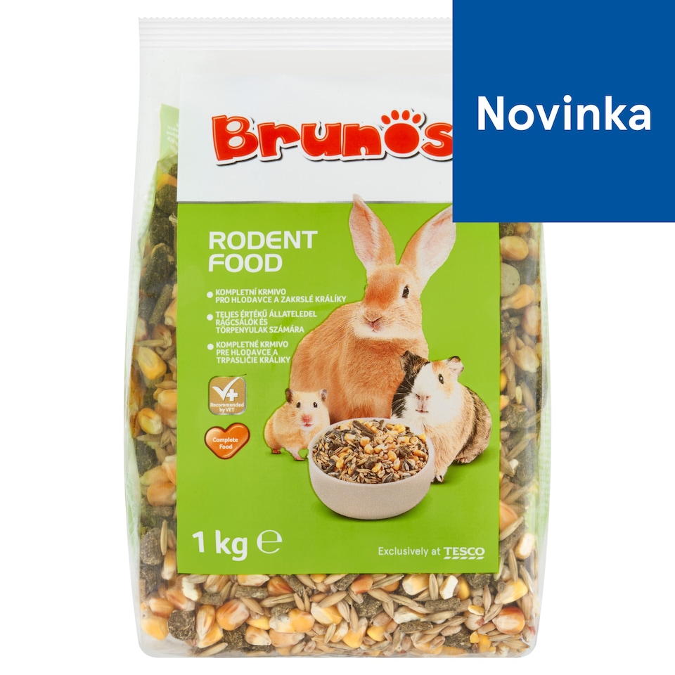 Brunos Kompletné krmivo pre hlodavce a trpasličie králiky 1 kg