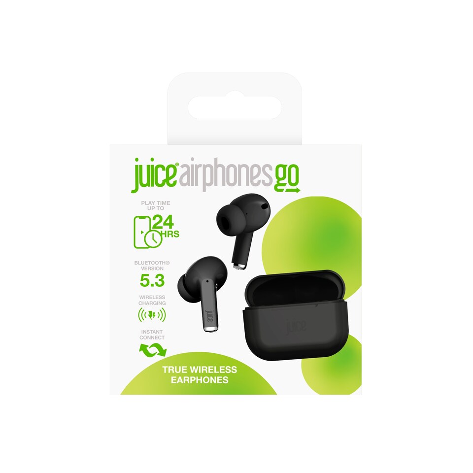 image 1 of Juice True Wireless Go Airphones Black