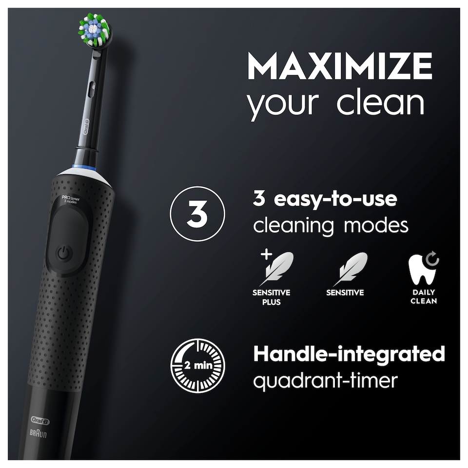 image 1 of Oral-B Vitality Pro Black Electric Toothbrush