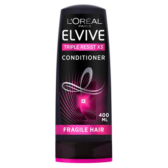 L'oreal Paris Elvive Triple Resist Conditioner 400Ml Tesco Groceries