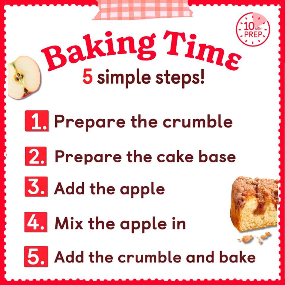 image 1 of Betty Crocker Apple Crumble Cake Kit 388g