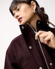 image 3 of F&F Funnel Neck Zip Up Jacket in Burgundy