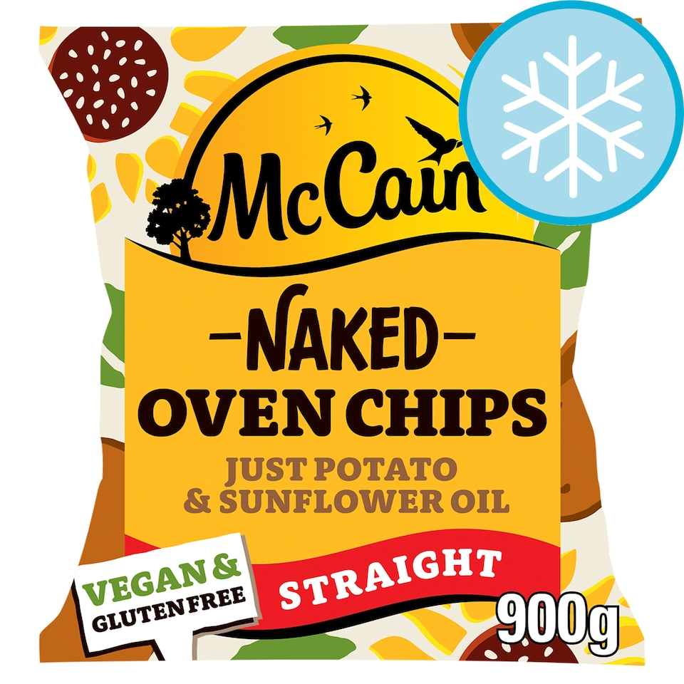 McCain Naked Oven Chips Straight 900g