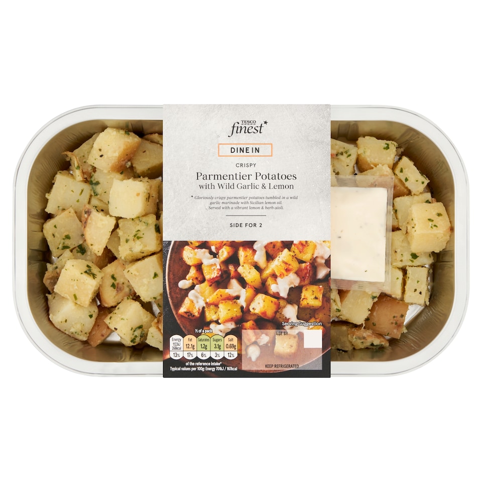 Tesco Finest Dine In Parmentier potatoes with a Lemon and Herb Aioli 400g