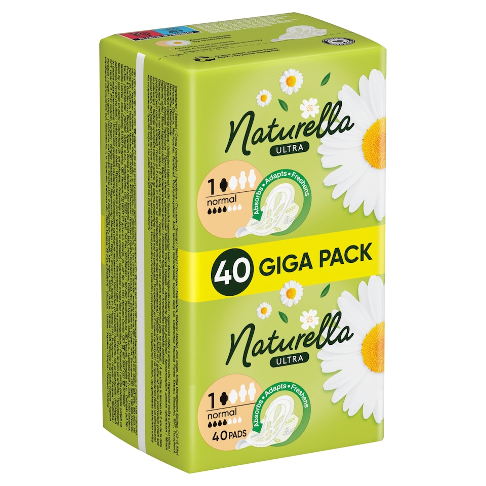 Obrázek 1 pro produkt Naturella Ultra Normal Velikost 1 Vložky S Křidélky 40 ks