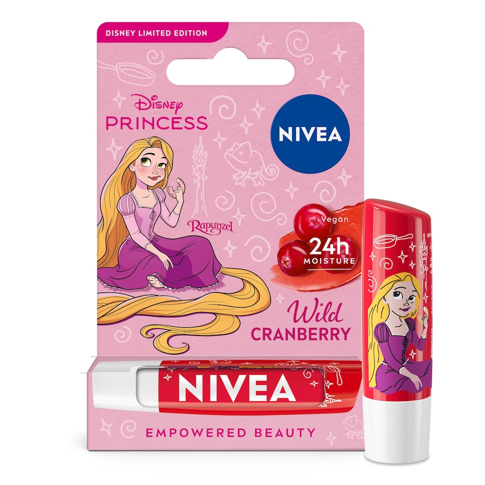 image 1 of NIVEA Disney Rapunzel Wild Cranberry Lip Balm 4.8g