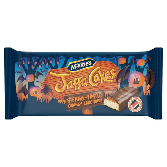 Mcvities Jaffa Orange Fangtastic Cake Bars 5 Pack Tesco Groceries