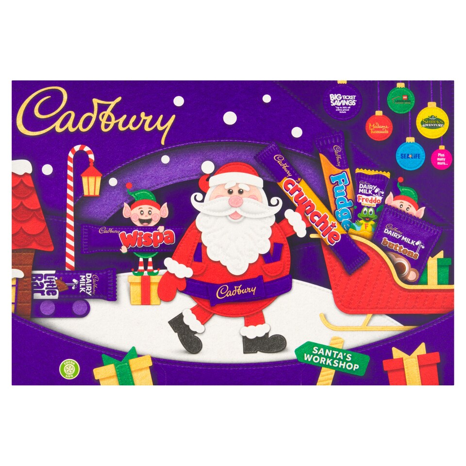 image 1 of Cadbury Chocolate Xmas Santa Selection Box Medium 125g