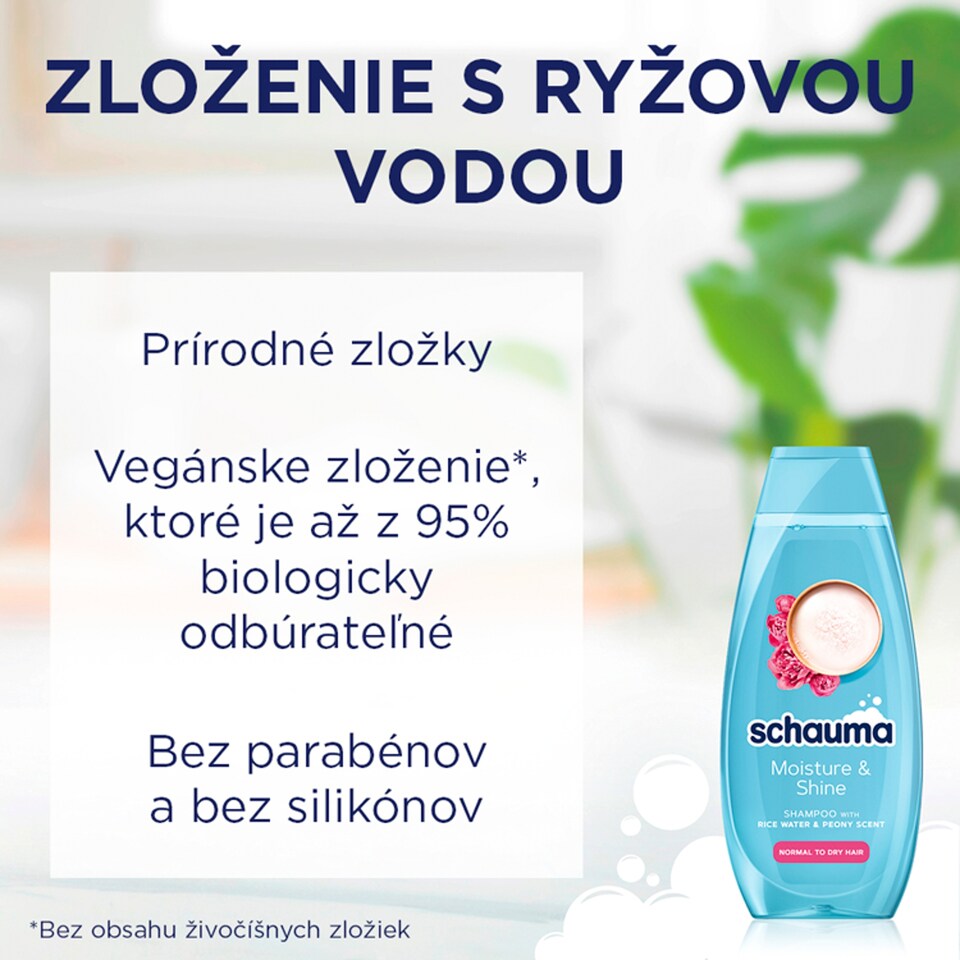 image 1 of Schauma šampón Moisture Shine 400 ml